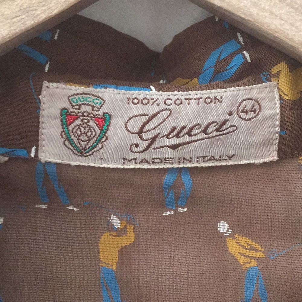 Vintage Gucci button down cotton shirt